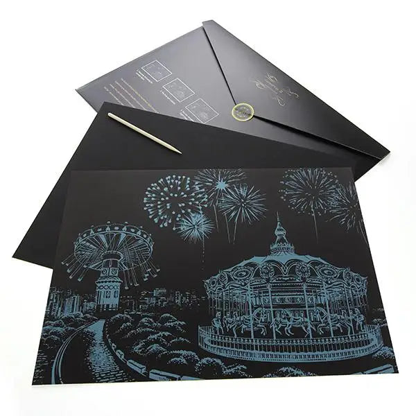 Theme Park - Scratch Painting Kit - Scratch Painting