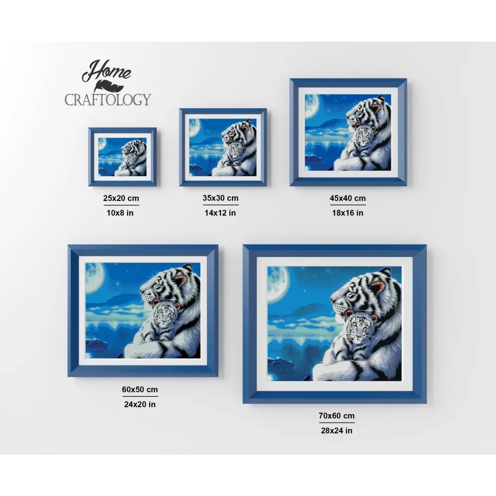 Tiger and Cub - Premium Diamond Painting Kit - Diamond Painting Kit