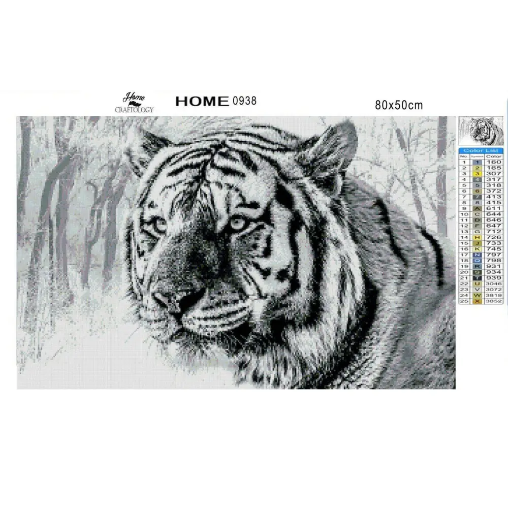 Tiger - Diamond Painting Kit - Home Craftology