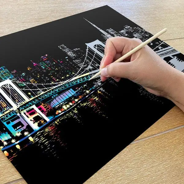 Tokyo Japan - Scratch Painting Kit - Scratch Painting