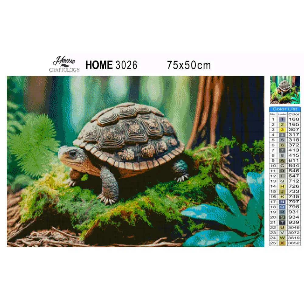 Tortoise - Premium Diamond Painting Kit - Diamond Painting Kit