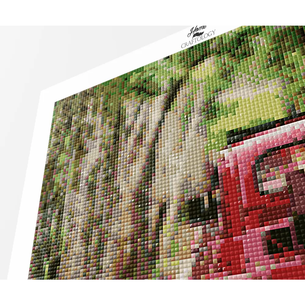 Travelling Red Car - Premium Diamond Painting Kit - Diamond Painting Kit