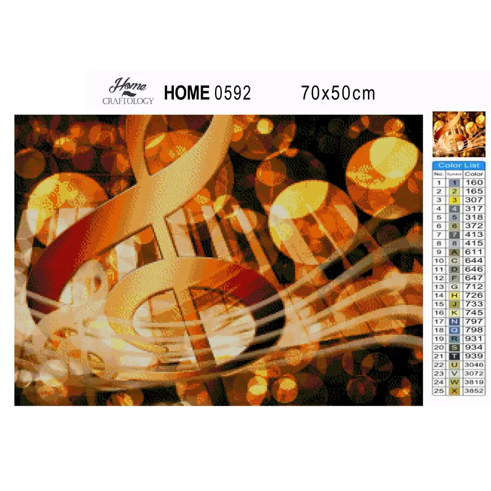 Treble Clef - Premium Diamond Painting Kit - Diamond Painting Kit