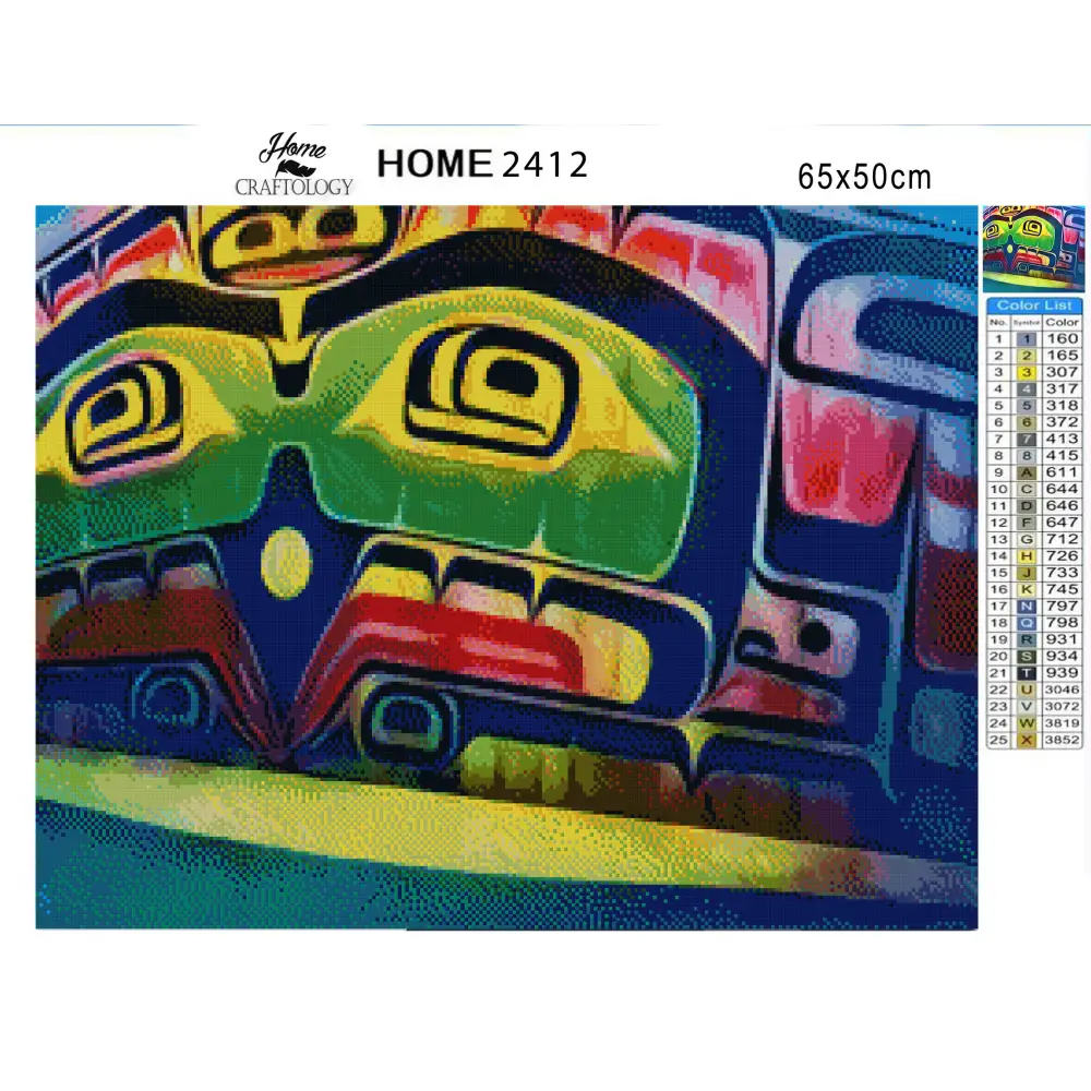 Tribal Artwork - Premium Diamond Painting Kit - Diamond Painting Kit