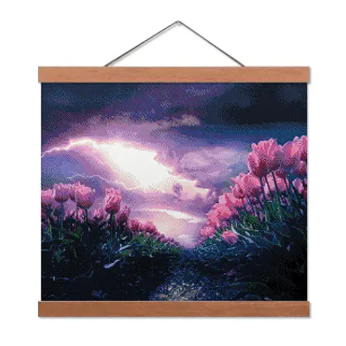 Tulips in the Storm - Exclusive Premium Diamond Painting Kit - Diamond Painting Kit