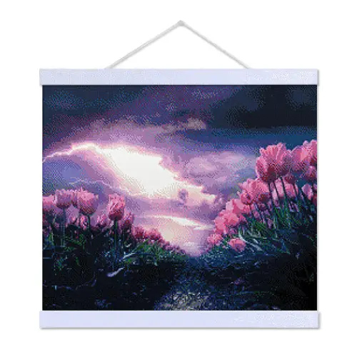 Tulips in the Storm - Exclusive Premium Diamond Painting Kit - Diamond Painting Kit