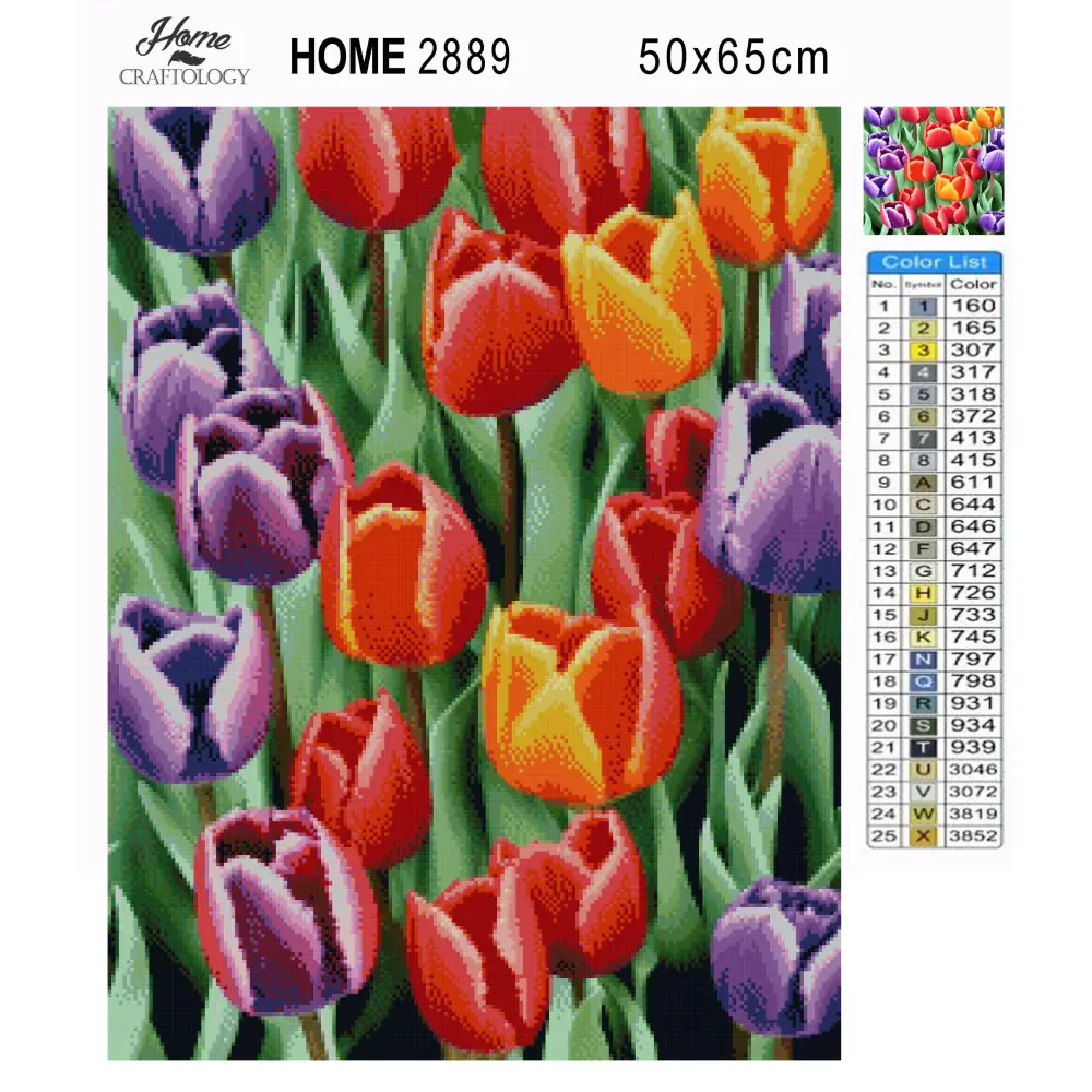 Tulips Painting - Premium Diamond Painting Kit - Diamond Painting Kit