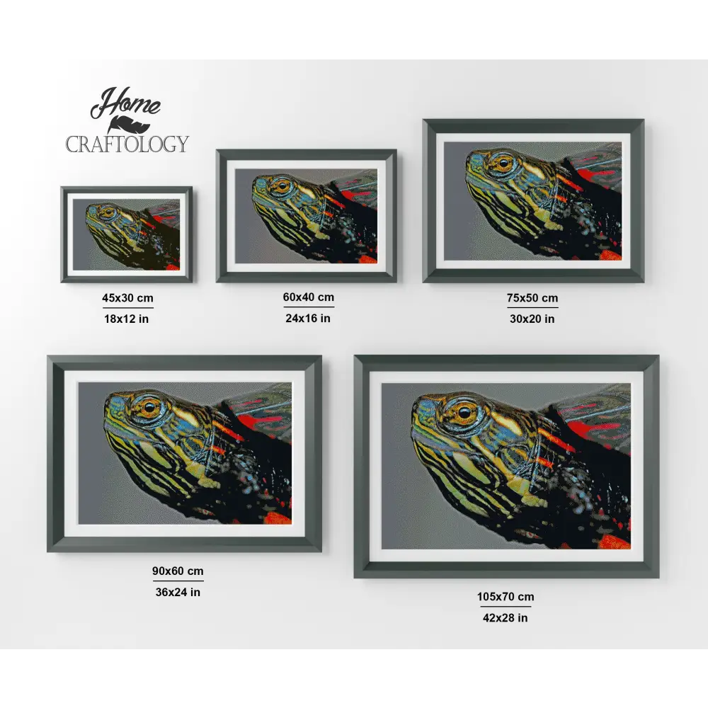Turtle’s Head - Premium Diamond Painting Kit - Diamond Painting Kit