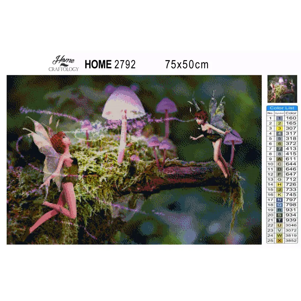 Two Fairies- Premium Diamond Painting Kit - Diamond Painting Kit