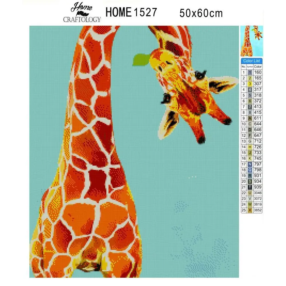 Upside Down Giraffe - Exclusive Premium Diamond Painting Kit - Diamond Painting Kit