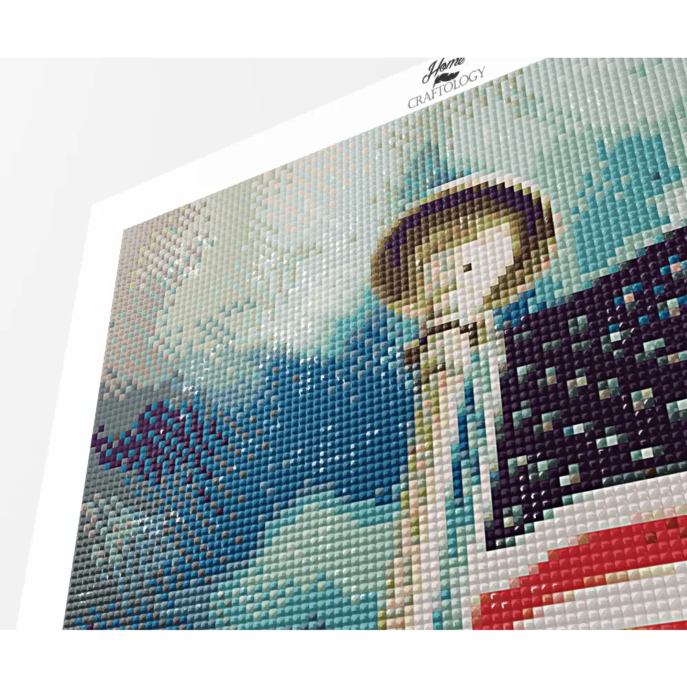 USA Flag on a Pole - Premium Diamond Painting Kit - Diamond Painting Kit