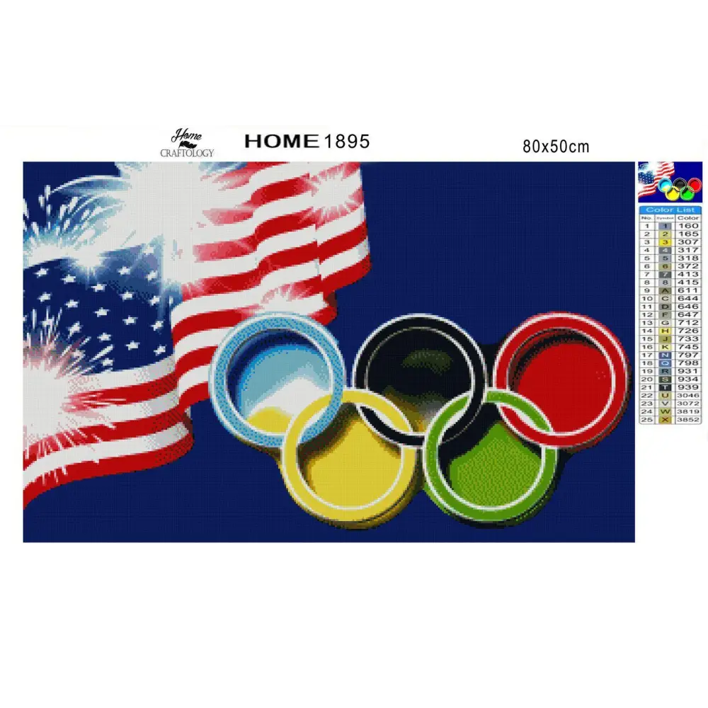USA Olympics - Premium Diamond Painting Kit - Diamond Painting Kit
