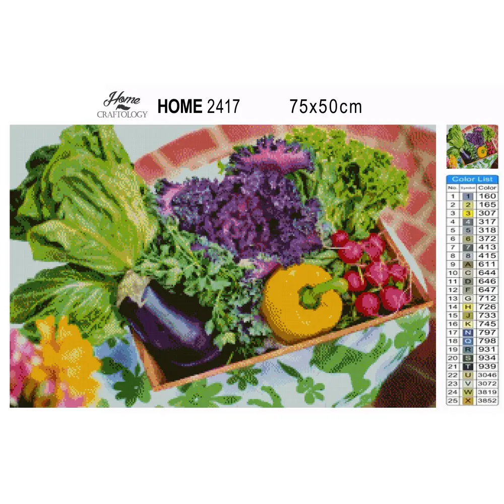 Vegetables - Premium Diamond Painting Kit - Diamond Painting Kit