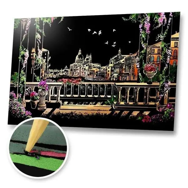 Venice Italy - Scratch Painting Kit - Scratch Painting
