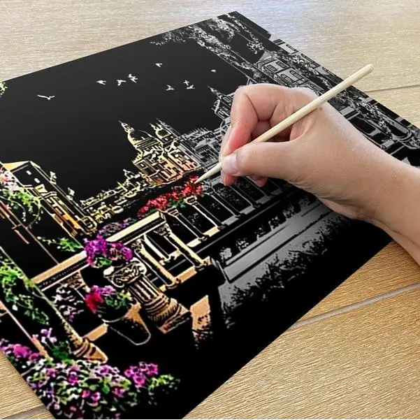 Venice Italy - Scratch Painting Kit - Scratch Painting