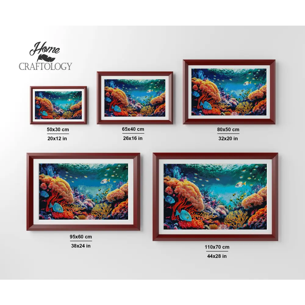 Vibrant Corals - Premium Diamond Painting Kit - Diamond Painting Kit