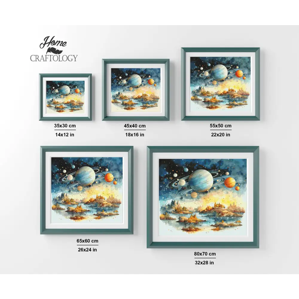 View of Planets - Exclusive Premium Diamond Painting Kit - Diamond Painting Kit