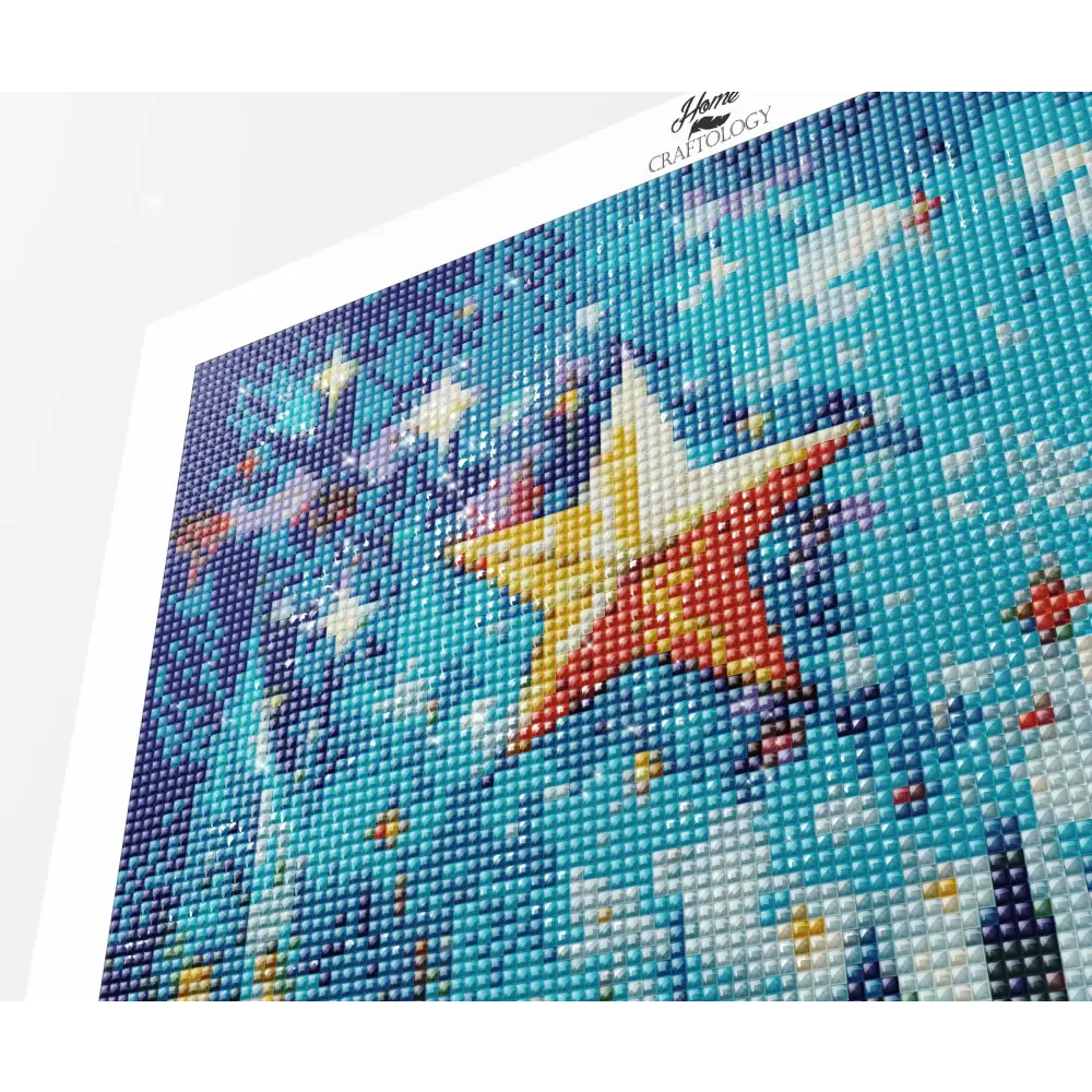 Village Under the Stars - Exclusive Premium Diamond Painting Kit - Diamond Painting Kit