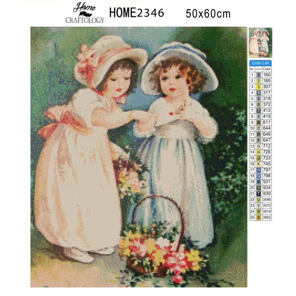 Vintage Children - Premium Diamond Painting Kit - Diamond Painting Kit