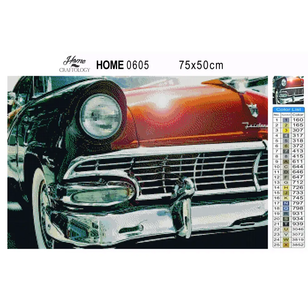 Vintage Retro - Premium Diamond Painting Kit - Diamond Painting Kit