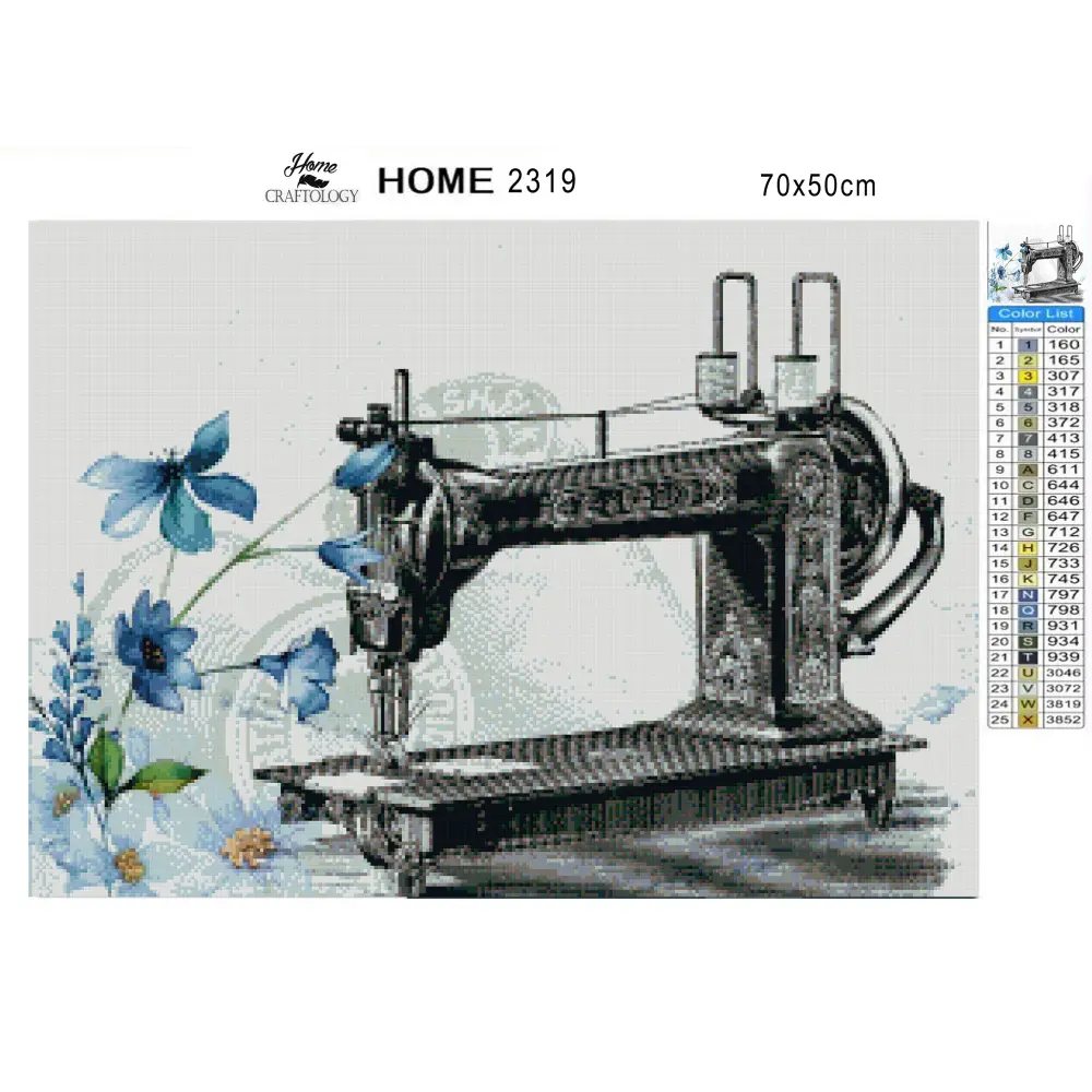 Vintage Sewing Machine - Premium Diamond Painting Kit - Diamond Painting Kit