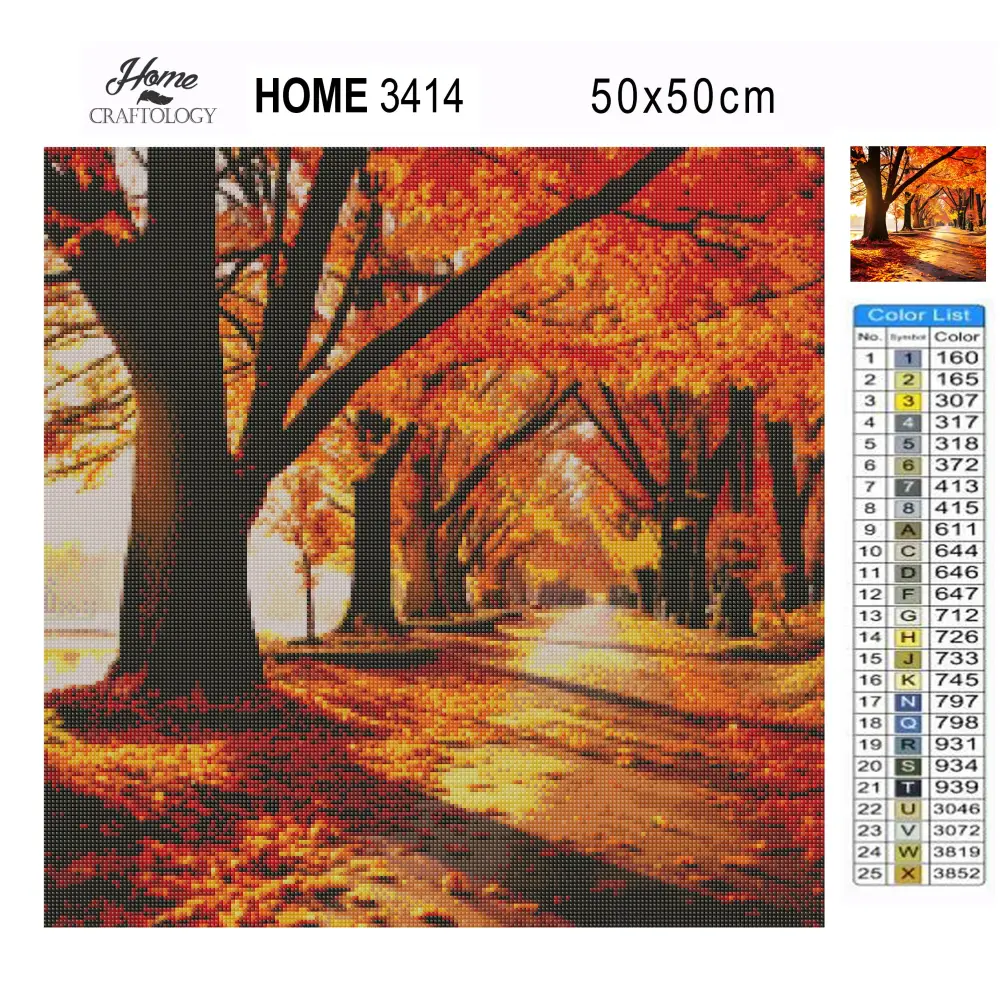 Walk along the Trees - Exclusive Premium Diamond Painting Kit - Diamond Painting Kit