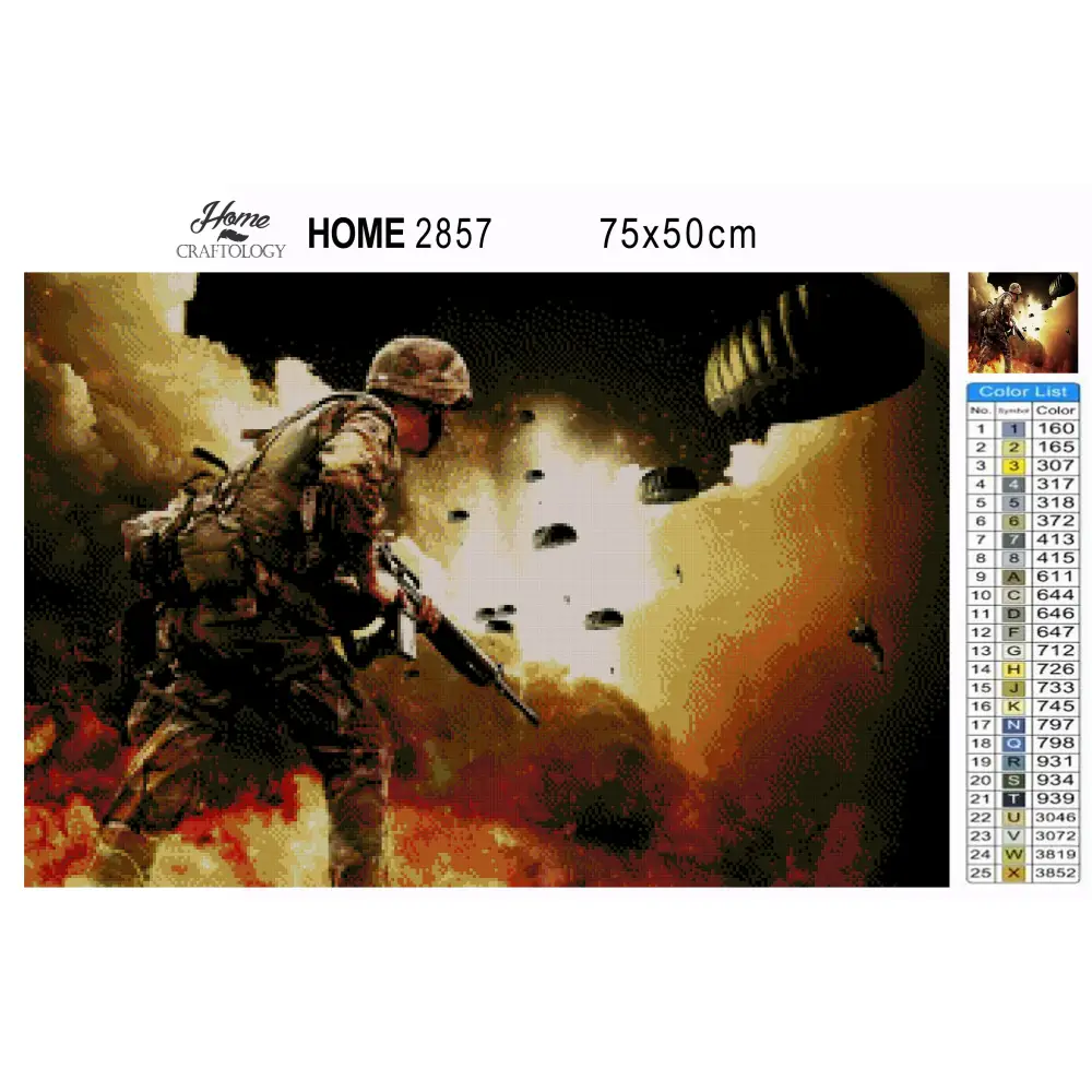 War Zone - Premium Diamond Painting Kit - Diamond Painting Kit