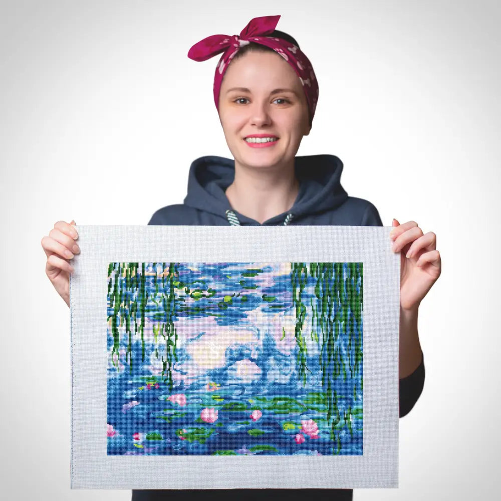 Water Lilies Kit - Cross Stitch - No Frame - Cross Stitch Kit