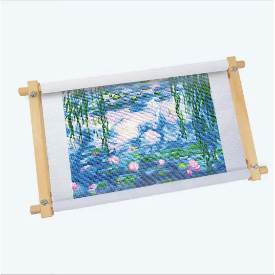 Water Lilies Kit - Cross Stitch - With Frame - Cross Stitch Kit