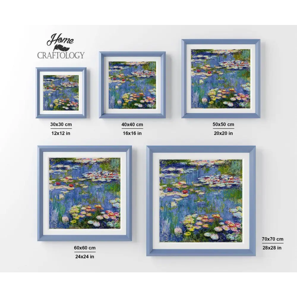 Water Lilies Painting - Premium Diamond Painting Kit - Diamond Painting Kit