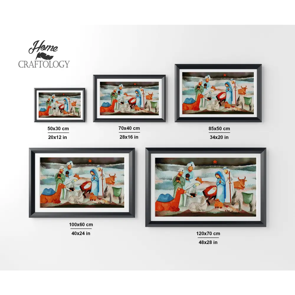 Watercolor Nativity - Premium Diamond Painting Kit - Diamond Painting Kit