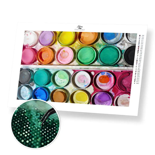 Watercolor - Premium Diamond Painting Kit - 45x30cm / 18x12’’ / Square (Most Popular) - Diamond Painting Kit