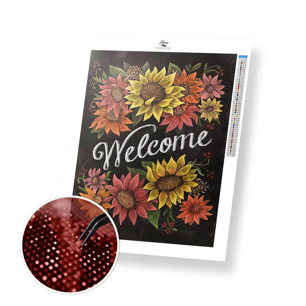 Welcome - Exclusive Premium Diamond Painting Kit - 30x40cm / 12x16’’ / Square (Most Popular) - Diamond Painting Kit