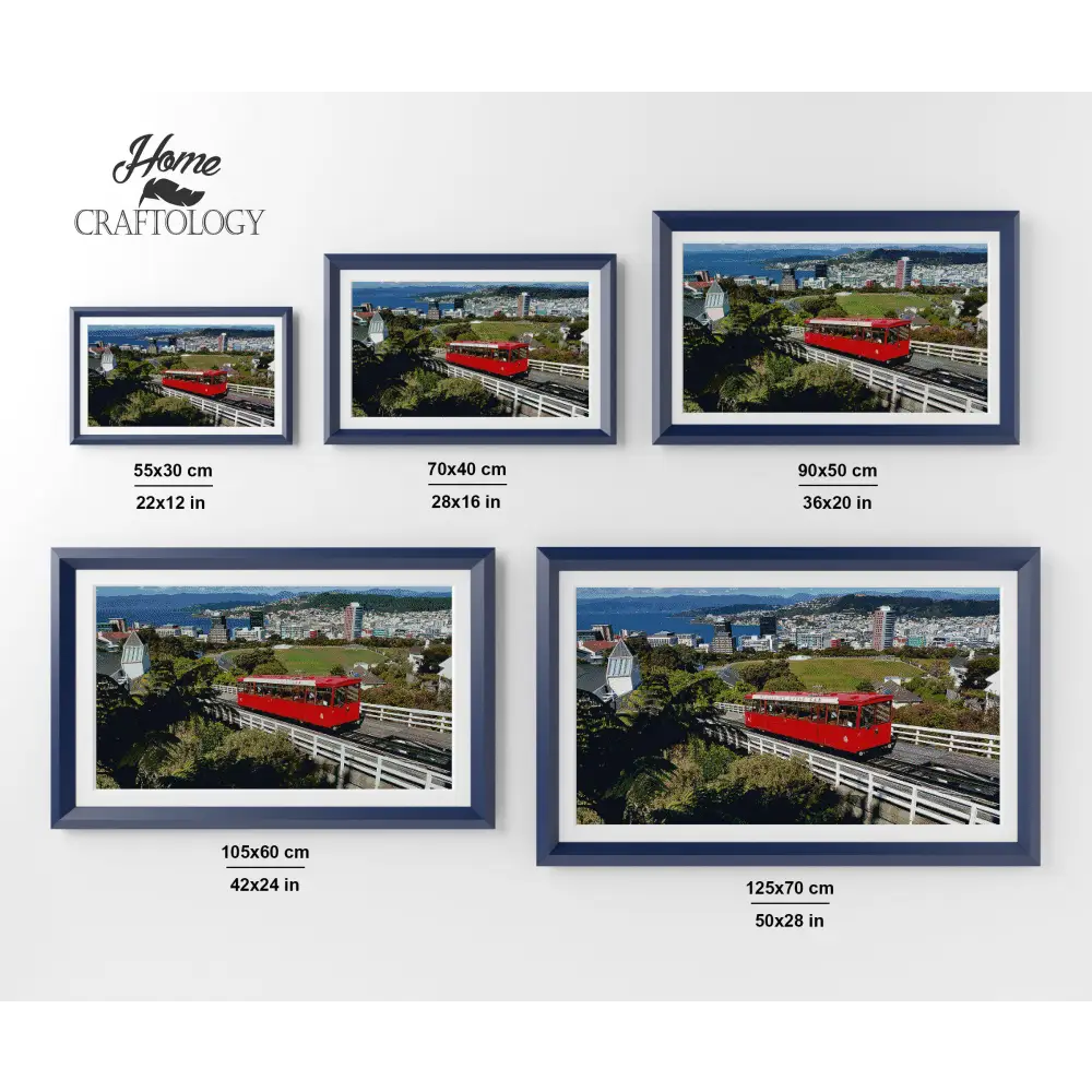 Wellington Cable Car - Premium Diamond Painting Kit - Diamond Painting Kit