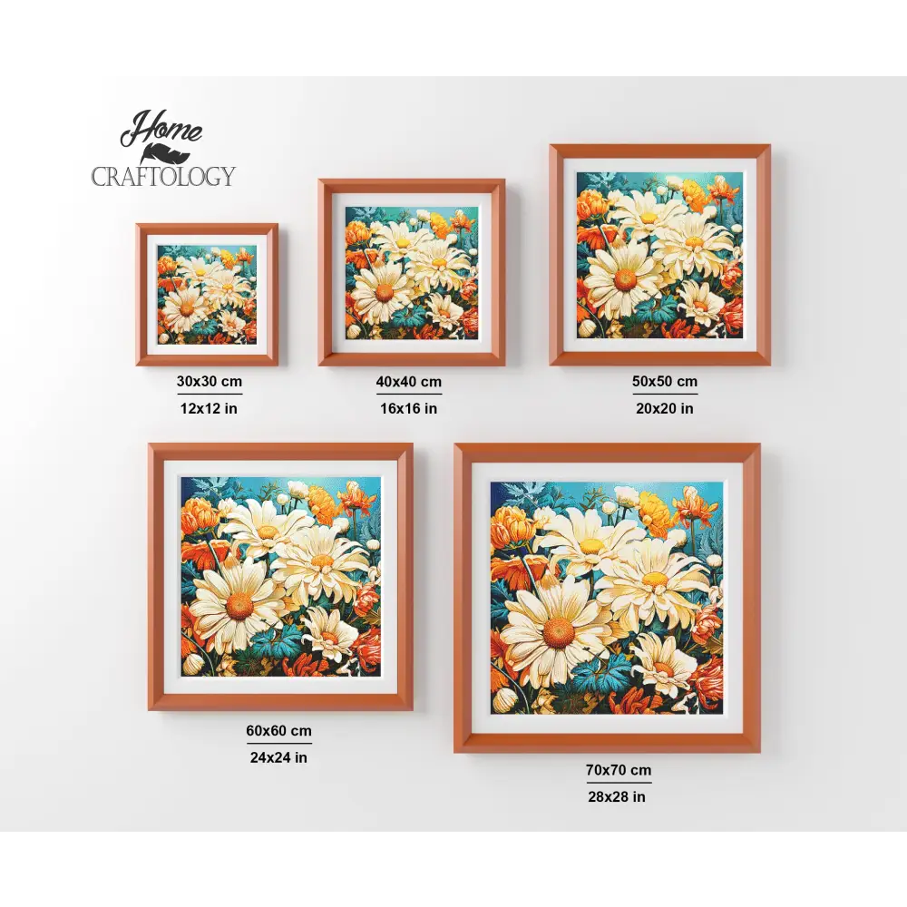 White Daisy - Exclusive Premium Diamond Painting Kit - Diamond Painting Kit