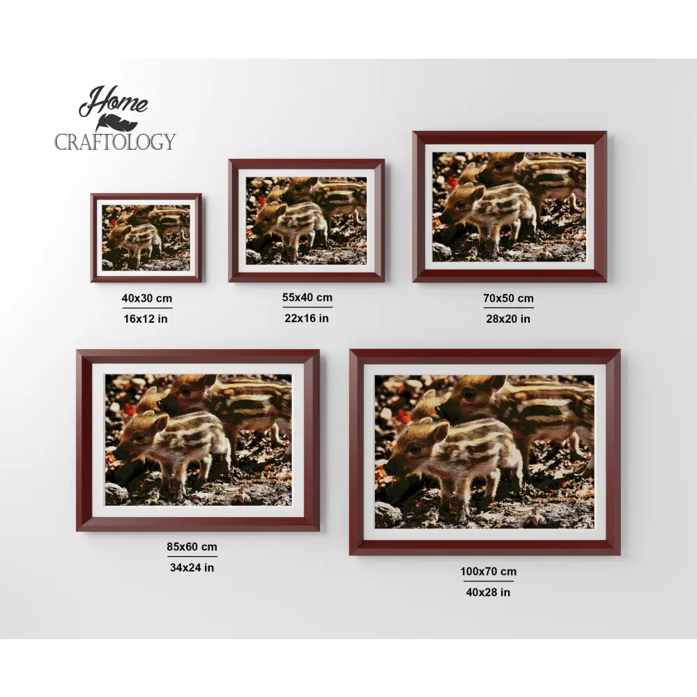 Wild Boar - Premium Diamond Painting Kit - Diamond Painting Kit