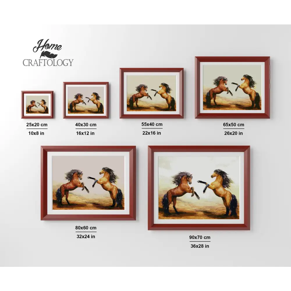 Wild Stallions - Premium Diamond Painting Kit - Diamond Painting Kit