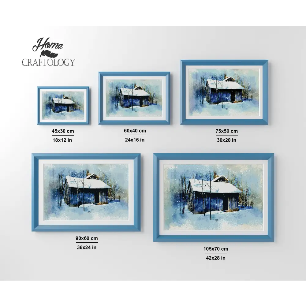 Winter House - Premium Diamond Painting Kit - Diamond Painting Kit