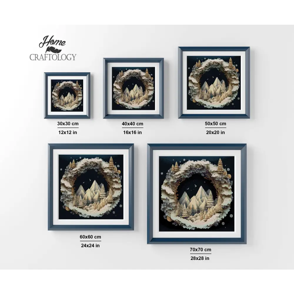 Winter Wreath - Premium Diamond Painting Kit - Diamond Painting Kit