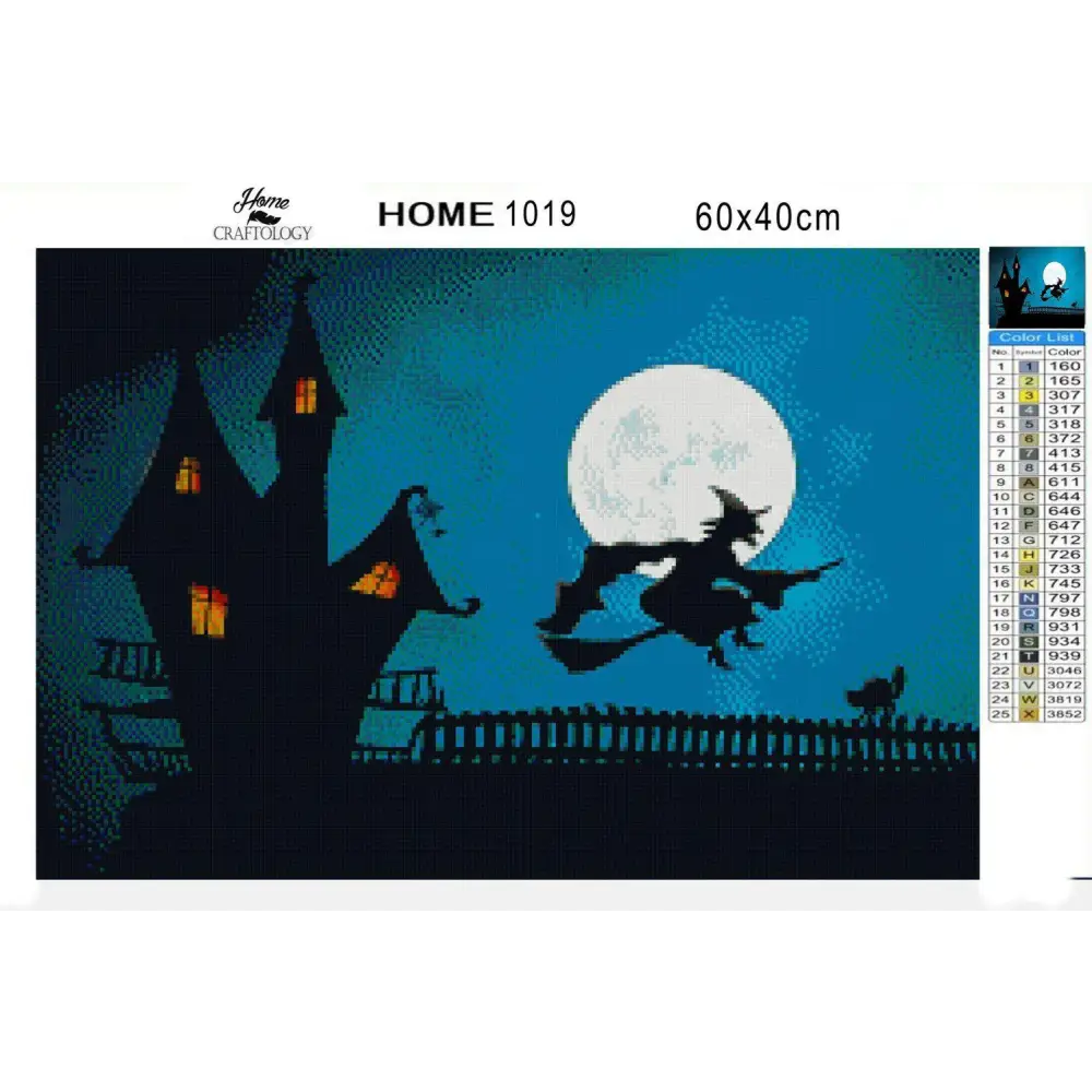 Witch House - Diamond Painting Kit - Home Craftology