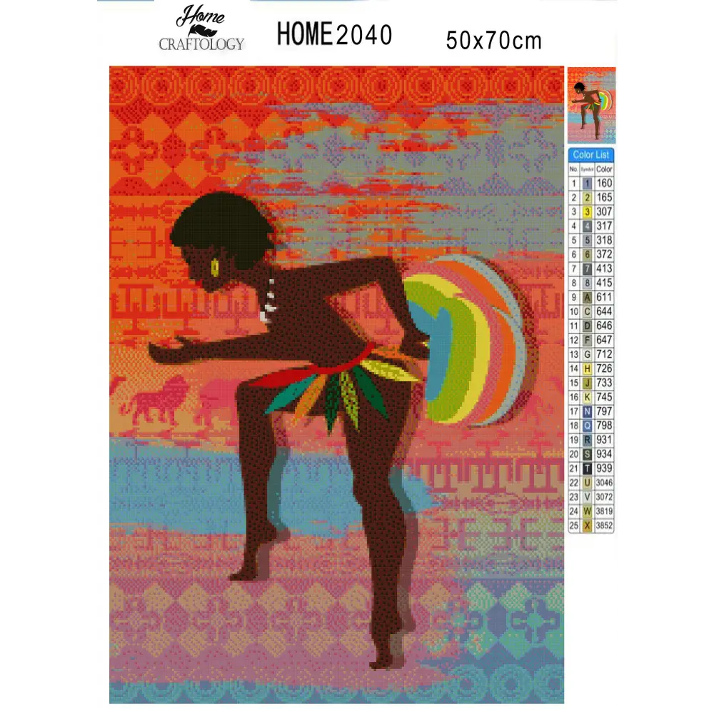 Woman Dancing - Premium Diamond Painting Kit - Diamond Painting Kit