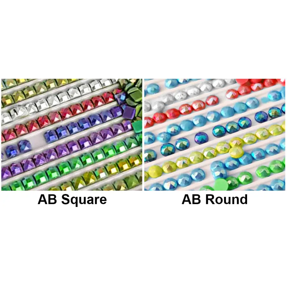 Worlds Best Customized Diamond Painting - 30x30cm / 12x12’’ / 2 Color Square AB Drills / No Frame - Custom Diamond