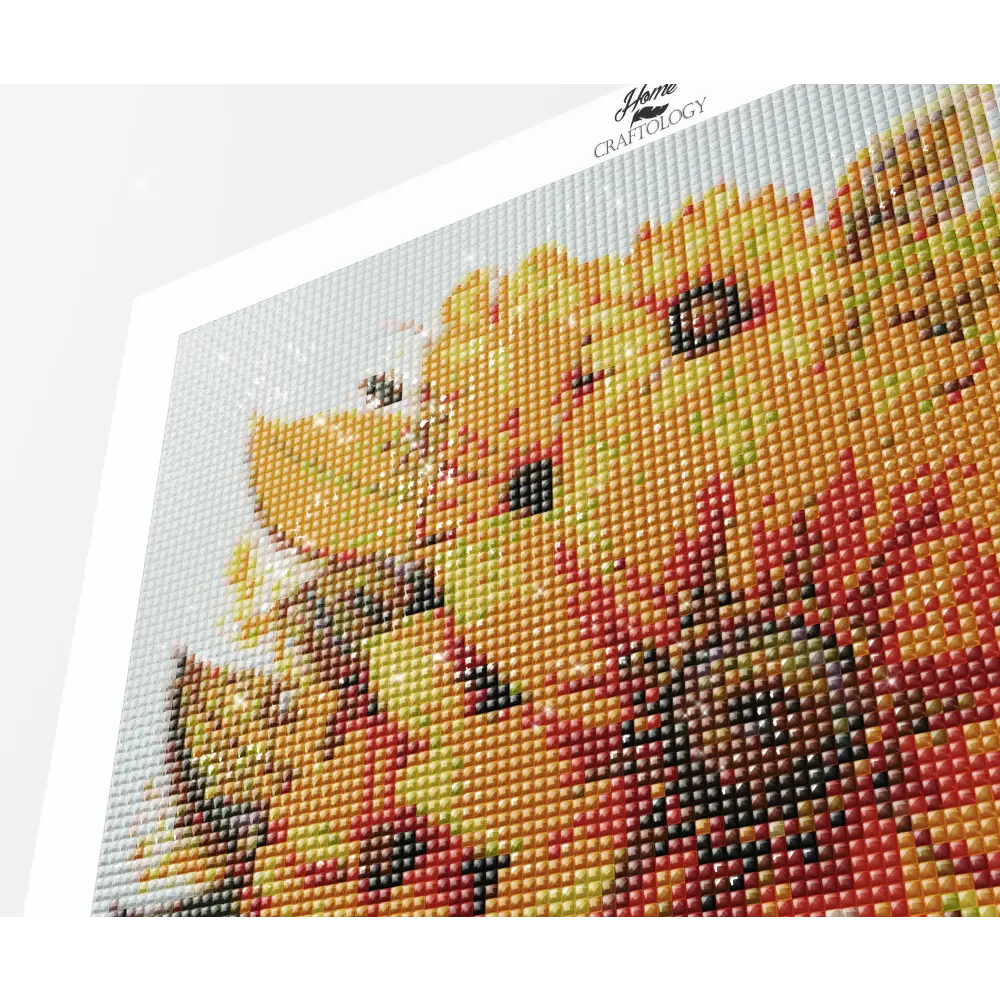 Yellow Flower Mandala - Exclusive Premium Diamond Painting Kit - Diamond Painting Kit