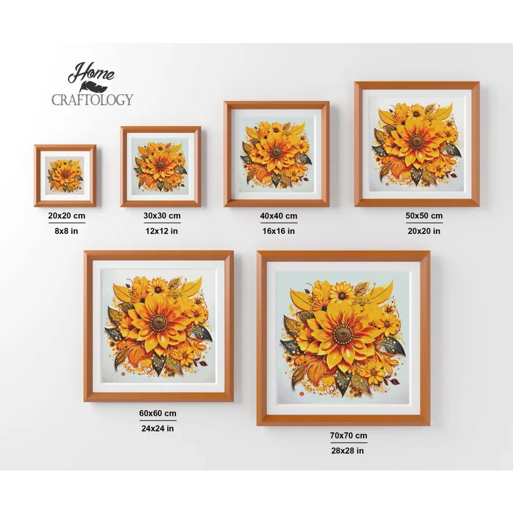 Yellow Flower Mandala - Exclusive Premium Diamond Painting Kit - Diamond Painting Kit