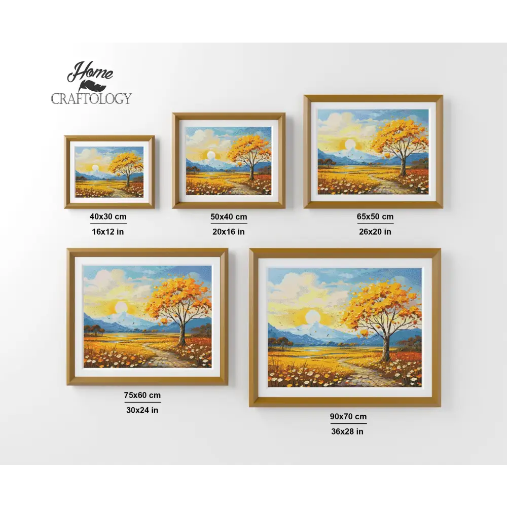 Yellow Tree - Exclusive Premium Diamond Painting Kit - Diamond Painting Kit