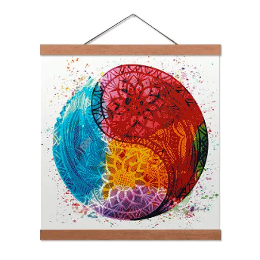 Yin and Yang Mandala - Premium Diamond Painting Kit - Diamond Painting Kit