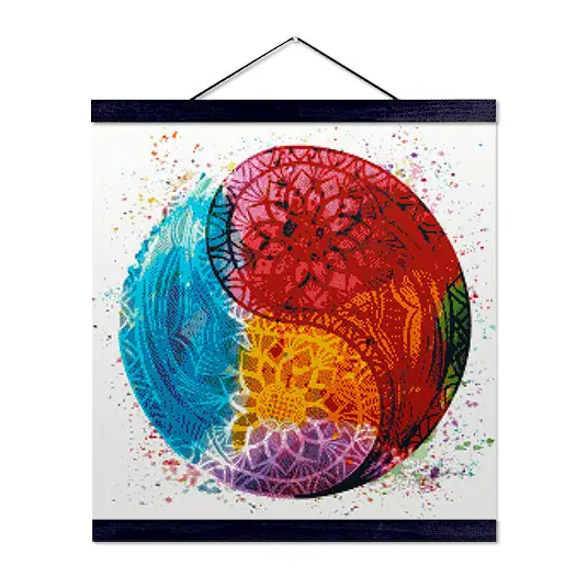 Yin and Yang Mandala - Premium Diamond Painting Kit - Diamond Painting Kit