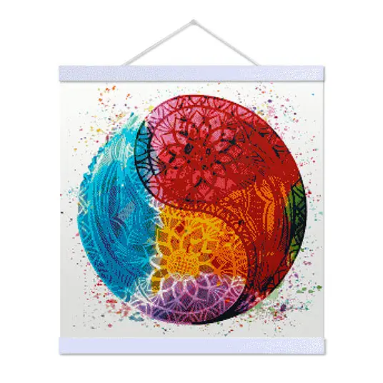 Yin and Yang Mandala - Premium Diamond Painting Kit - Diamond Painting Kit