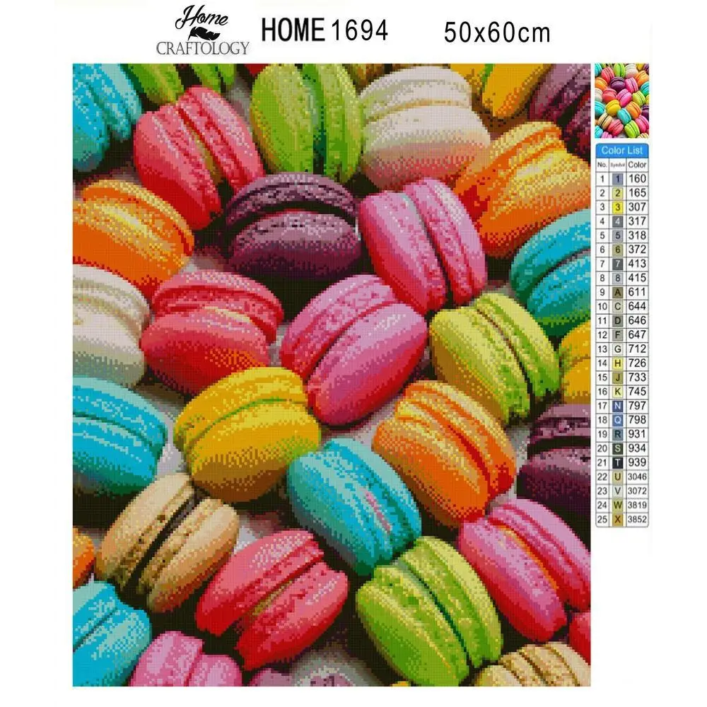 Yummy Macarons - Exclusive Premium Diamond Painting Kit - Diamond Painting Kit
