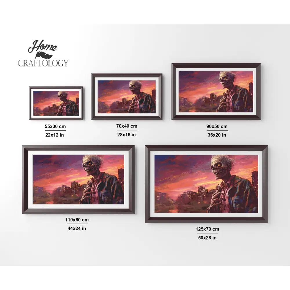 Zombie in the City - Exclusive Premium Diamond Painting Kit - Diamond Painting Kit